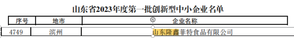 子公司菲特公司榮獲“市級創(chuàng)新性中小企業(yè)”稱號